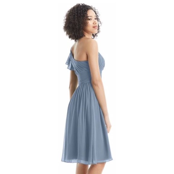 Azazie Carly Dress Dusty Blue 6 - Picture 6 of 17